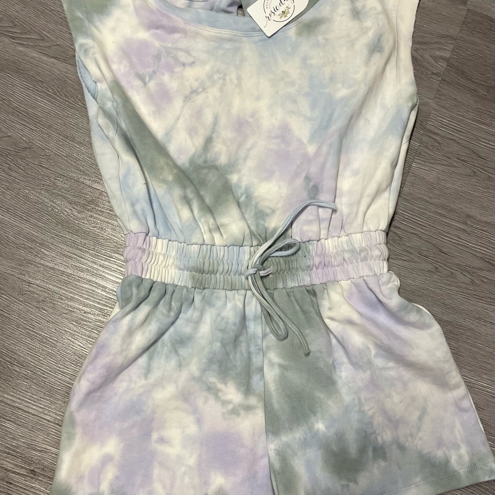 Tie-Dye Sleeveless Jumpsuit